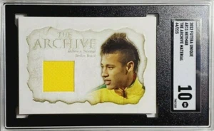 2012 Futera Unique Neymar Jr The Archive Material Jersey /225 SGC 10 Gem Mint - Picture 1 of 2