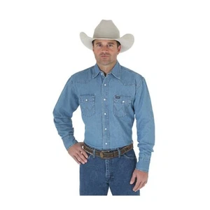 Wrangler Cowboy Cut Series 70127SW-XLR Western Hemd, XL, Regular, Cotton Denim - Bild 1 von 3
