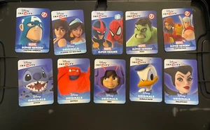 LOT OF 10 DISNEY MARVEL INFINITY CARDS SUPER HEROES ORIGINALS READ - Picture 1 of 1