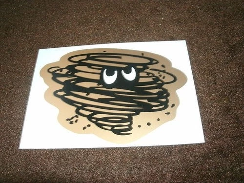 1970 1971 1972 PLYMOUTH DUSTER CLOUD WINDOW DECAL - Image 1 of 1