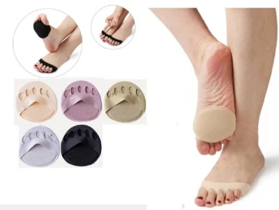 5-Pair Toe Topper Socks – No Show Metatarsal Liner Cushions for Forefoot Care - Image 1 of 4