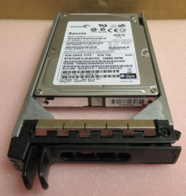 Sun 541-0323-01 HDD 73GB 2.5" SAS 3GB/s 10K 8MB Hard Drive In Dell Caddy F449D - Image 1 of 4