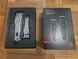 AngFan Mens MD-9518/9511 Silver Rechargeable Professional Hair Clipper Used - Picture 1 of 13