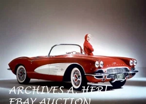 Chevrolet Corvette C1 automobile photo Chevy factory press photograph - Picture 1 of 1
