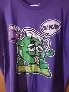 seedleSs Kool Aid Man Purple Weed T Shirt -Size L - Think Green & Grow Your Mind - Picture 1 of 5