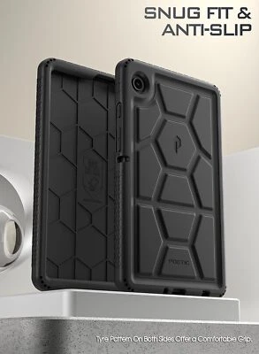 Poetic For Galaxy Tab A9 Case Shockproof Kids Friendly Silicone Cover Black - Image 1 of 4