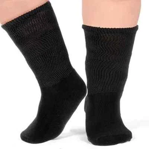 Mens Big Foot Wide Loose Top Socks Non Elastic Diabetic 3-12 Pairs 11-14 - Picture 1 of 1