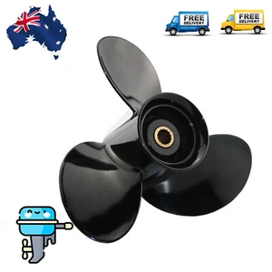 Outboard Propeller 9.25x10 Aluminum for Mercury Tohatsu 9.9 15 20 HP 14 Tooth - Picture 1 of 7