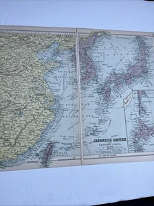 1930: Map Of Japanese Empire With Eastern China PA #74/75 Print A - Picture 1 of 8