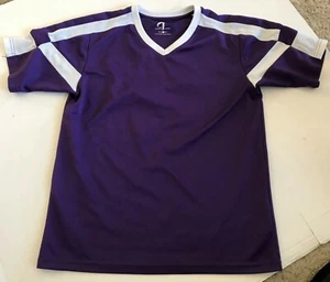 Challenger Soccer Jerseys - Shirts - Purple & White - Adult Small - Set Of 6 - Picture 1 of 6