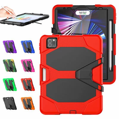 For New iPad Pro 12.9 2021 Pro 11'' Kids Hybrid Hard Stand Case Screen Protector - Image 1 of 4