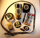 Boston Bruins Job Lot – 10 Pieces Night Light, Playing Cards, Pen, Thermos, MORE
