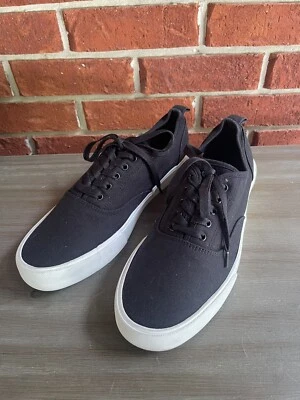 H&M Black Canvas Sneaker Mens 44EU / 10.5 US - Image 1 of 4