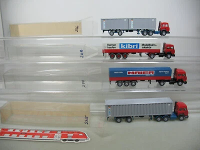 4X H0 1:87 Modelli Sattelzug Iveco Maier Spedition + Kibri + Alianca #AI727-1 - Immagine 1 di 4