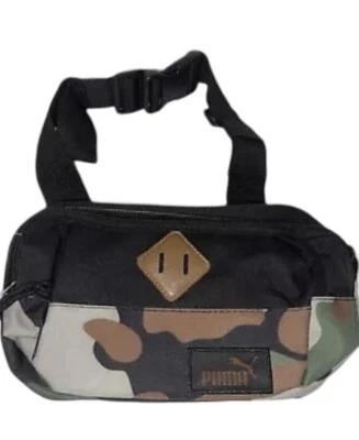 Riñonera de camuflaje negra marrón y verde PUMA - Bolsa de cintura Bolso con cremallera NUEVO Foto 1 de 4