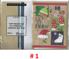(B) 1 carte de Noël embellie avec enveloppe assortie