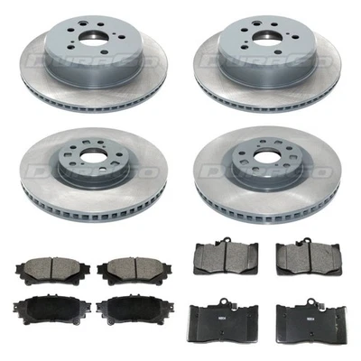 For Lexus RC350 15-20 DuraGo Plain Front & Rear Brake Kit w Ceramic Pads - Image 1 of 4
