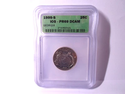 1999-S Georgia Quarter ICG PR69DCAM  *Proof* - Image 1 of 4