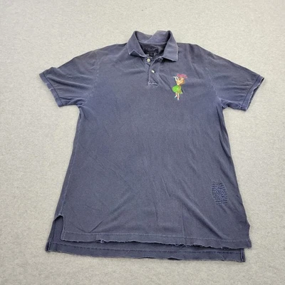 American Eagle Outfitters Polo Mens Medium Hula Girl Embroidery Shirt - Image 1 of 4