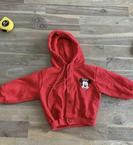 Vintage Rare 1980’s Disney Mickey Mouse Baby Jacket 9 Months Infant Button Up - Picture 1 of 5