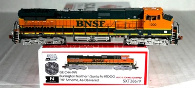 SCALETRAINS N SCALE GE C44-9W LOCOMOTIVE SOUND&DCC BNSF  SXT38679 - Image 1 of 4