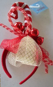 New Christmas Shoppe Candy Cane Christmas Headband 10 in by 10 in One Size - Picture 1 of 4