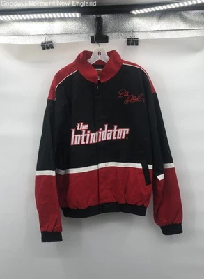 Jaqueta Bombardeiro Winners Circle Masculina Vermelha Preta The Intimidator Dale Earnhardt Extra Grande Nova Com Etiqueta - Imagem 1 de 4