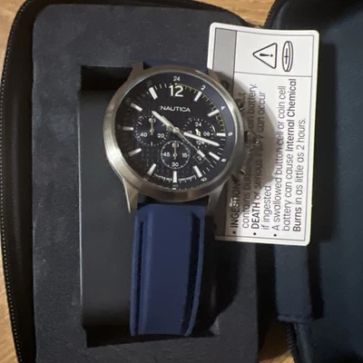Reloj para hombre Nautica Nct Blue Ocean cronógrafo cuarzo esfera azul NAPBOF402 Foto 1 de 4