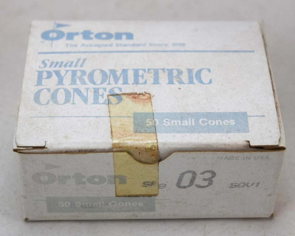 Caja de 50 conos pirométricos pequeños Orton SRB 03 SQU1 NUEVA EN CAJA nueva en caja Foto 1 de 1
