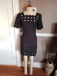 NEU!! Schönes schwarzes Kurzarm Kleid von Anthropologie!! Größe 2!! - Bild 1 von 9