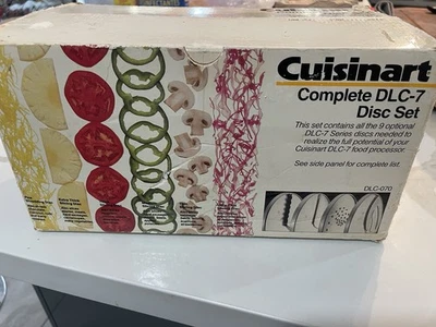 Cuisinart Food Processor 9 Disc Set DLC-7 Blades With Original Box - Image 1 of 4