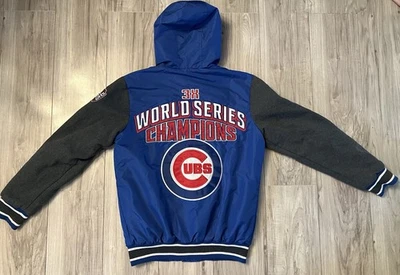 Мужская куртка-бомбер MLB Chicago Cubs 3x World Series Champions Размер Small - Изображение 1 из 4