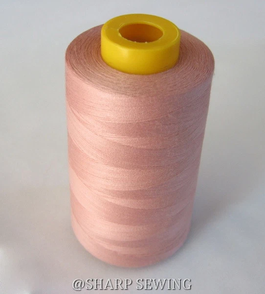 1 SPOOL LIGHT MAUVE 100%  POLYESTER SERGER QUILTING THREAD T27 6000 YARDS #603 - Image 1 of 1