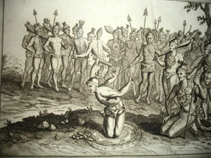 MAGIE, INDIANER, FLORIDA, KÖNIG.Radierung J.M.HAMILTON.Alessandro HOGG 1778 AMERIKA - Bild 1 von 1