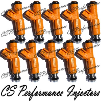 OEM Bosch Fuel Injectors Set (10) 0280155857 for 99 Ford 6.8L V10 Super Duty Foto 1 de 4