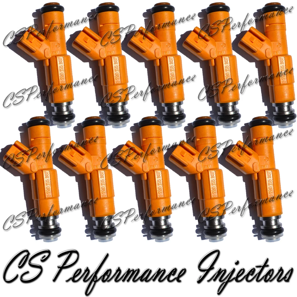 Juego de inyectores de combustible Bosch OEM para 99 Ford F-550 Super Duty 6,8 V10 Foto 1 de 1