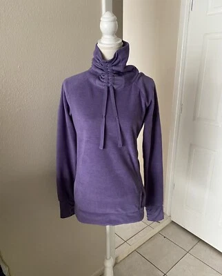 Suéter pulôver de lã Old Navy ALTO ativo pescoço funil roxo XS alto - Imagem 1 de 4