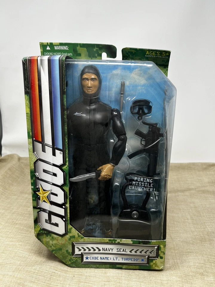 G.I. Joe Navy Seal Code Name Lt. Torpedo 2008 Hasbro 12” Action Figure