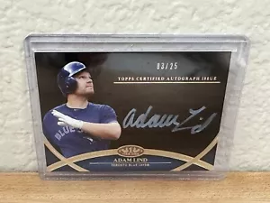 2012 Topps Tier One Crowd-Pleaser Auto White Ink /25 Adam Lind #CPA-ALI Auto - Picture 1 of 3