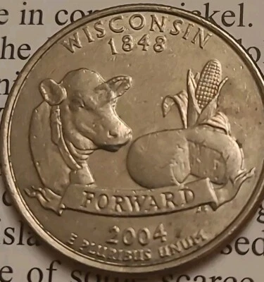 2004-D Washington Quarter  Dollar Error High Leaf  - Image 1 of 2