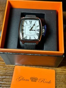 GLAM ROCK Vintage Conta Tempo Men's Watch 48mm Silver BRAND NEW IN BOX - Picture 1 of 3