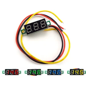 3-Wires Digital Voltmeter DC 0-100V 0.28 Inch LED Voltage Panel Meter Adjustable - Bild 1 von 6