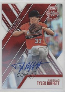 2017 Panini Elite Extra Edition Status Red Die-Cut /75 Tyler Buffett #72 Auto