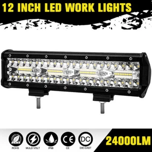 12" 240W Front Bumper LED Light Bar Combo Driving For Club Car EZGO Golf Cart - Picture 1 of 7