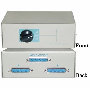 DB25 Female AB 2 Way Switch Box 2-PORT 40D3-17602 - Picture 1 of 1