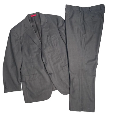 Traje Samuelsohn Performance Loro Piana SB BECKETT Super 120s Lana Gris, 44R 38W Foto 1 de 4