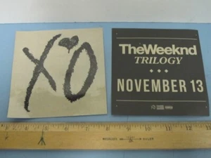 THE WEEKND 2012 2 Trilogy Promotional Stickers Flawless New Old Stock Perfection - Picture 1 of 1