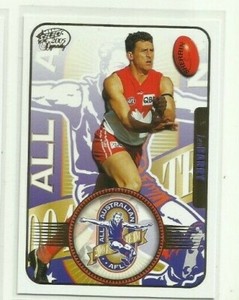 2005 AFL SELECT DYNASTY ALL AUSTRALIAN SYDNEY SWANS LEO BARRY AA3 CARD