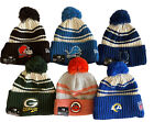 New Era Football-NFL Sideline Cuffed Pom Knit Hat Browns/Colts/Patriots NWT