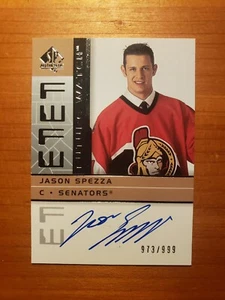 2002-03 SP Authentic Future Watch Jason Spezza Signed Rookie Card #191 Autograph - Picture 1 of 10